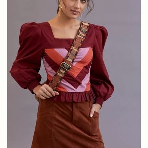 NWT anthropologie puff sleeve
